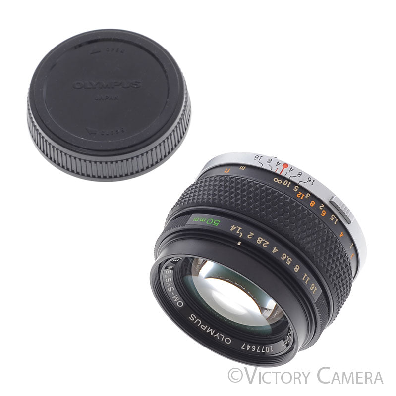 Olympus 50mm f1.4 Zuiko MC Auto-S OM Manual Focus Prime Lens [EXC] - Victory Camera