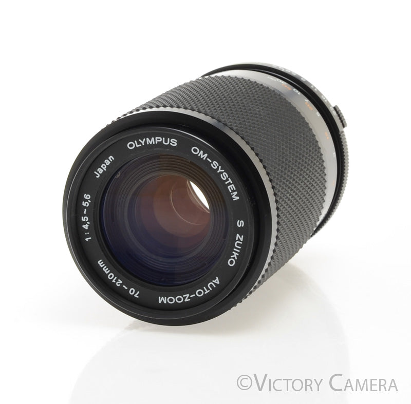 Olympus S Zuiko 70-210mm f4.5-5.6 Auto-Zoom Telephoto Lens for OM [EXC+] - Victory Camera