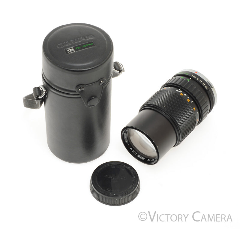 Olympus 75-150mm f4 OM Zuiko Auto Zoom Lens  [EXC+] - Victory Camera