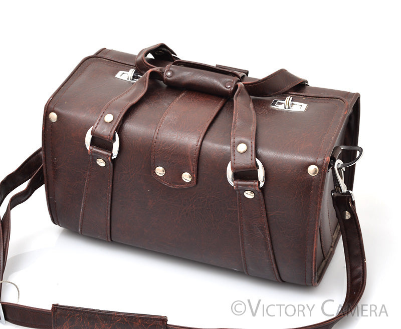 Olympus Brown Leather Camera Bag Carrying Case [EXC-] - Victory Camera