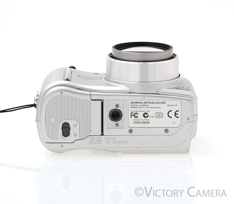 Olympus CAMEDIA C-740 Silver 3.2MP Digital Point And Shoot Camera [EXC] - Victory Camera