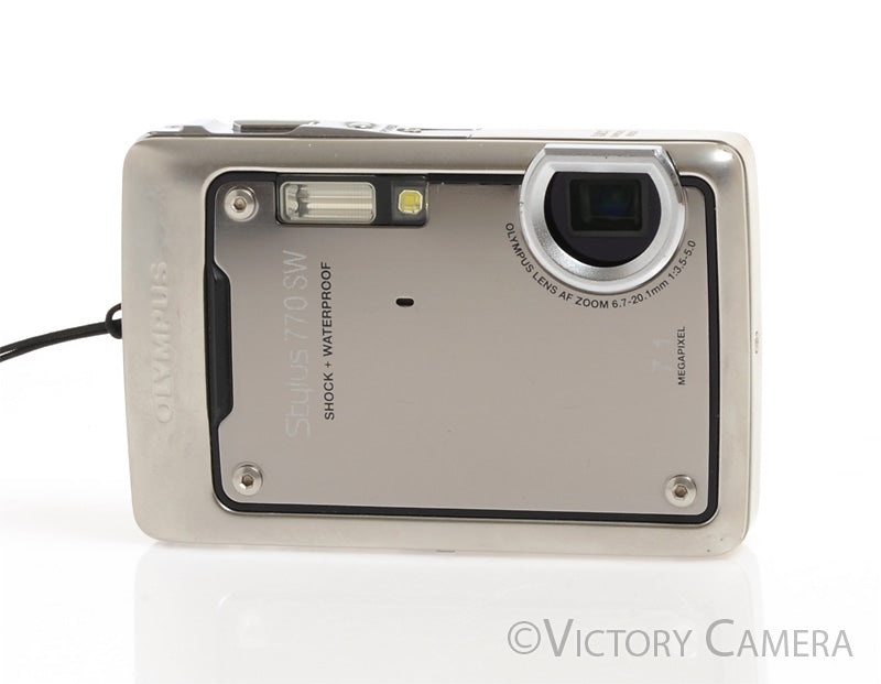 Olympus Stylus 770 SW Chrome 7.1MP Compact Digital Camera Digicam
