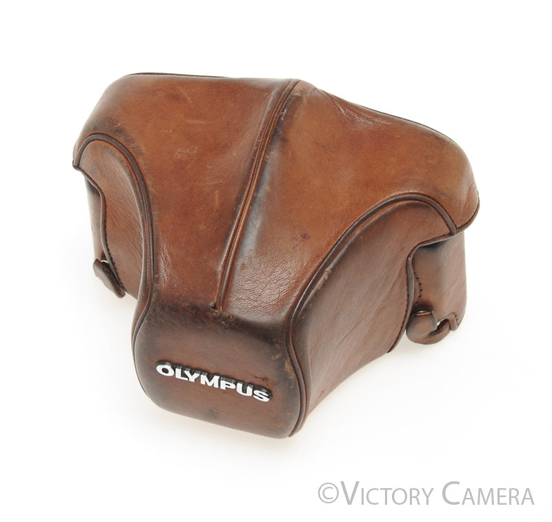 Olympus Original Brown Leather Fitted Ever Ready Case for OM-1,OM-2,OM [EXC-] - Victory Camera