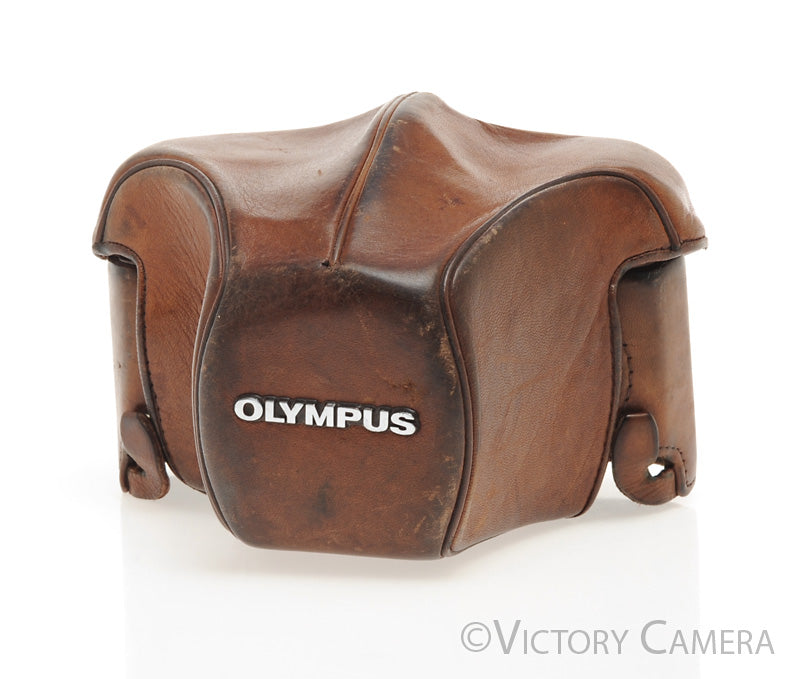 Olympus Original Brown Leather Fitted Ever Ready Case for OM-1,OM-2,OM [EXC-] - Victory Camera