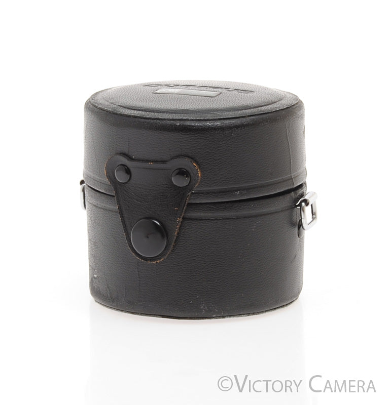 Olympus Genuine OM 35mm f2.8 Hard Leather Lens Case [EXC] - Victory Camera