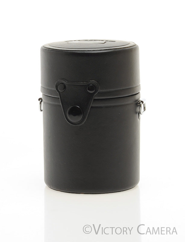 Olympus Genuine OM 135 f3.5 Hard Leather Lens Case [EXC+] - Victory Camera
