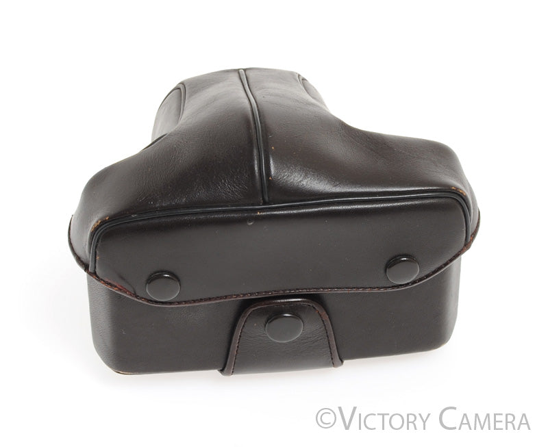 Olympus Original Brown Leather Fitted Ever Ready Case OM-1, OM-2, OM-4 -Nice- - Victory Camera