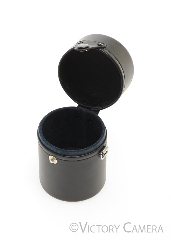 Olympus Genuine OM 135 f3.5 Hard Leather Lens Case [EXC+] - Victory Camera