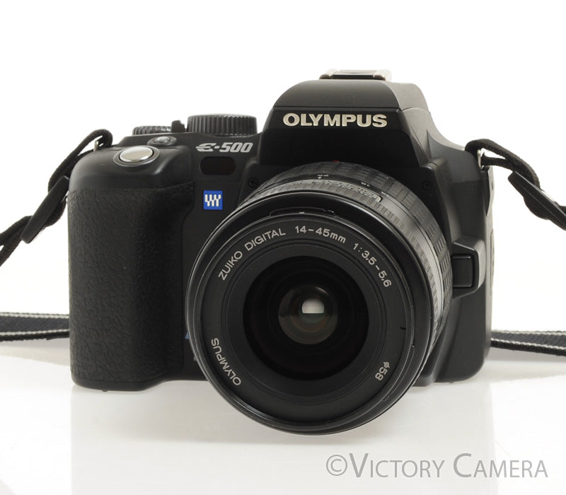 Olympus Evolt E-500 8MP DSLR w/ 14-45mm f3.5-5.6 Zoom Lens [EXC+] - Victory Camera