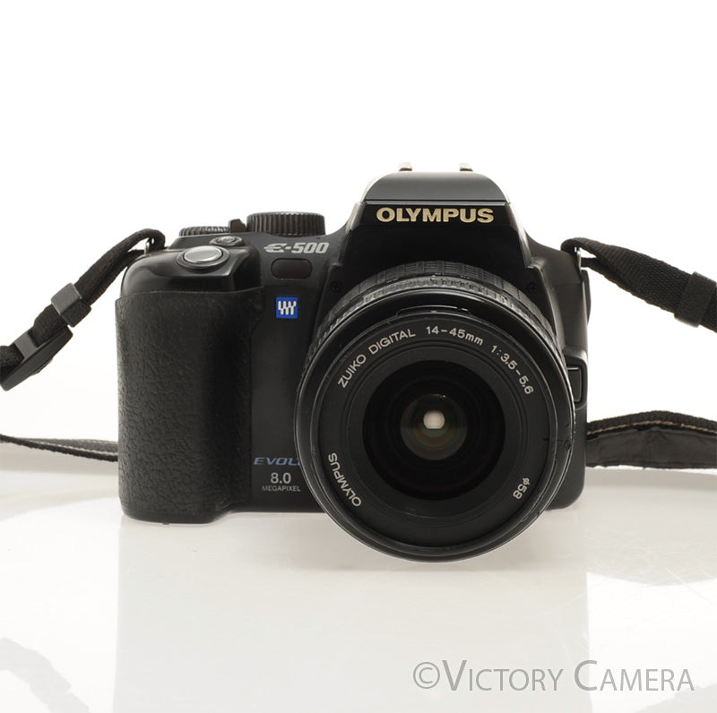 Olympus Evolt E-500 8MP DSLR w/ 14-45mm f3.5-5.6 Zoom Lens [EXC] - Victory Camera