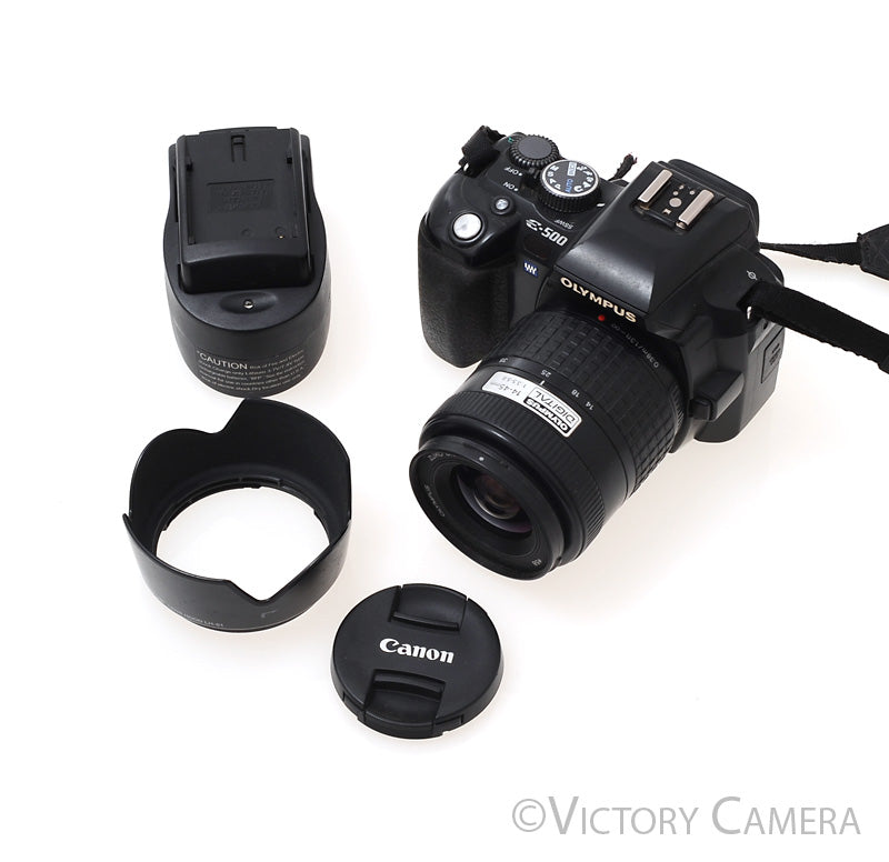 Olympus Evolt E-500 8MP DSLR w/ 14-45mm f3.5-5.6 Zoom Lens [EXC-]
