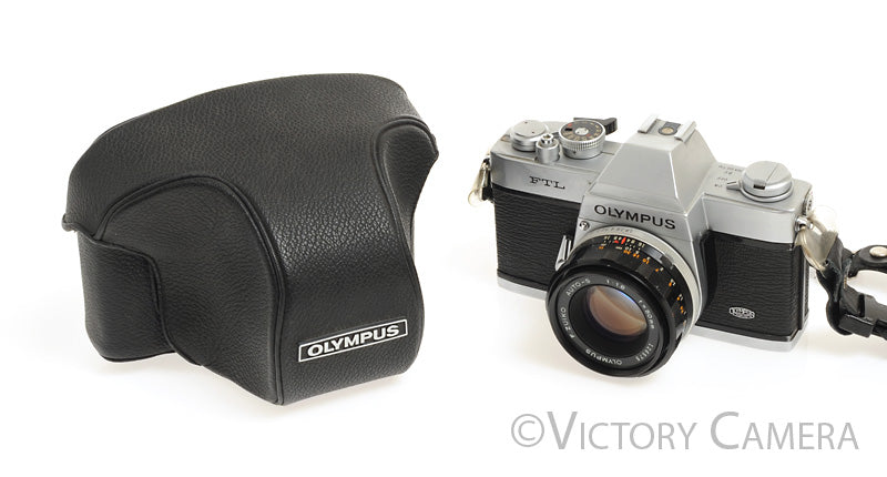 Olympus FTL 35mm SLR M42 Film Camera w/ 50mm f1.8 Lens -Meter off- [GO