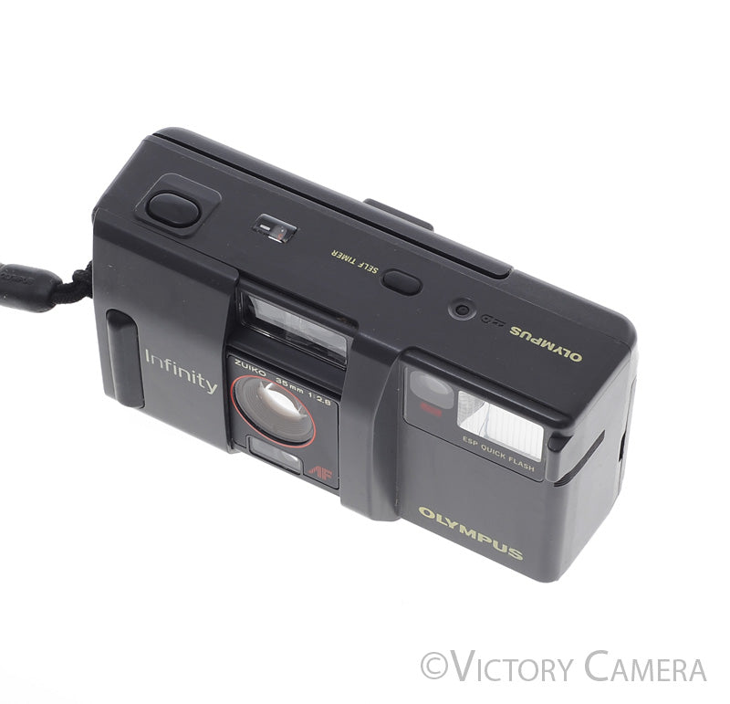 Olympus Infinity AF 35mm Point & Shoot Camera w/ 35mm f2.8 Prime Lens [EXC] - Victory Camera
