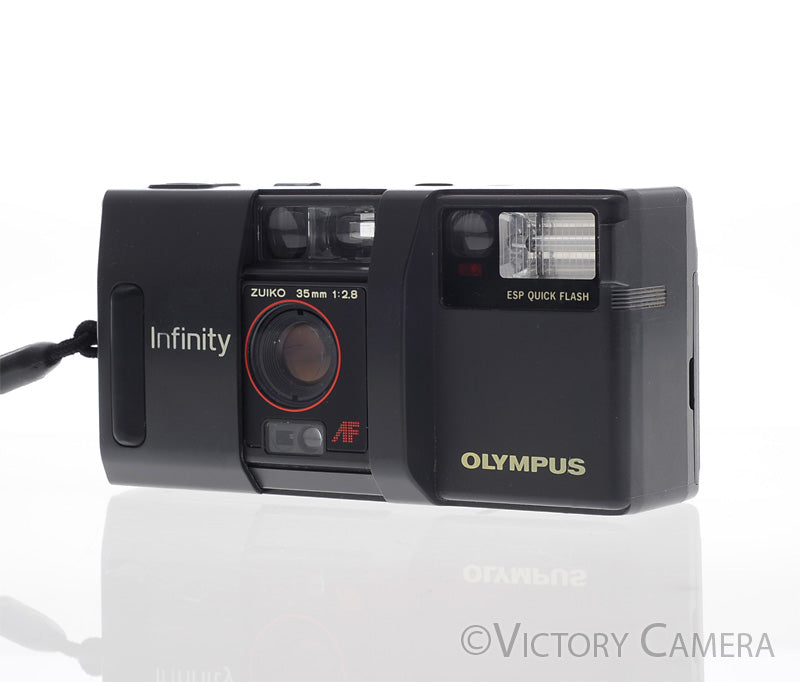 Olympus Infinity AF 35mm Point & Shoot Camera w/ 35mm f2.8 Prime Lens [EXC] - Victory Camera