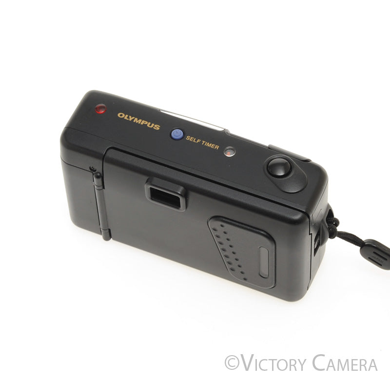 Olympus Infinity Jr Black 35mm Point &amp; Shoot Film Camera w/ 35mm f3.5  [EXC+]