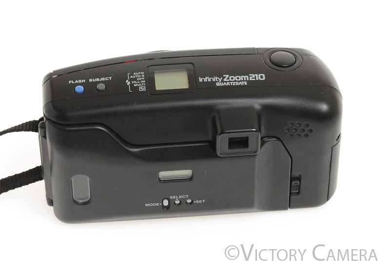 Olympus Infinity Zoom 210 Quartzdate 35mm Point &amp; Shoot Film Camera [EX] - Victory Camera