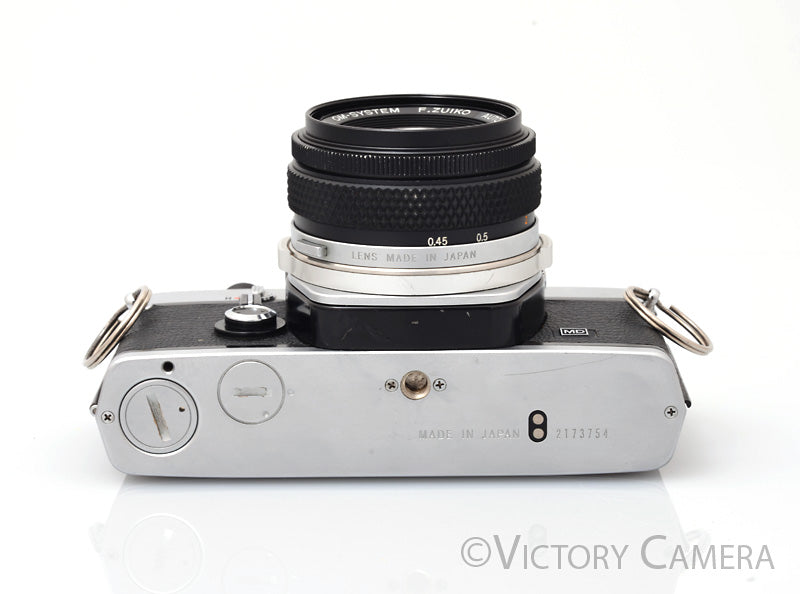 Olympus OM-1N MD Chrome Film Camera Body w/ 50mm f1.8 Lens [EXC]