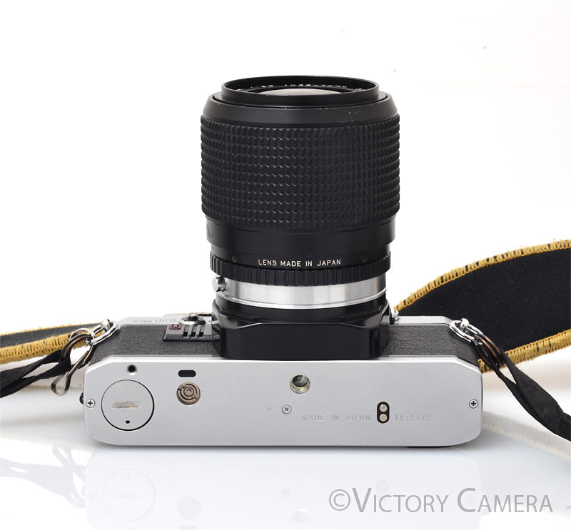 Olympus OM-10 Chrome 35mm Camera w/ 38-70mm Zoom Lens [EXC]