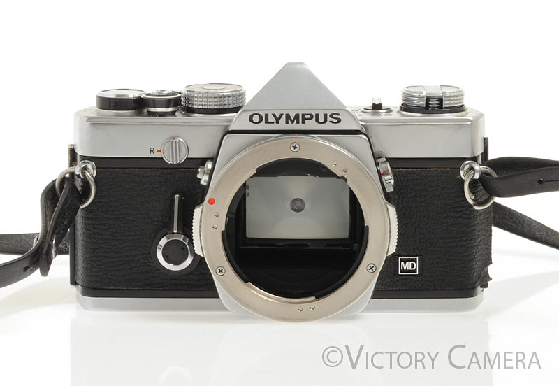 Olympus OM-1 MD Chrome Film Camera Body (no meter) [AS-IS] - Victory Camera