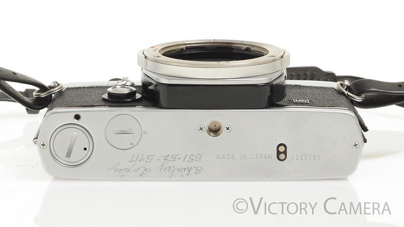 Olympus OM-1 MD Chrome Film Camera Body (no meter) [AS-IS] - Victory Camera