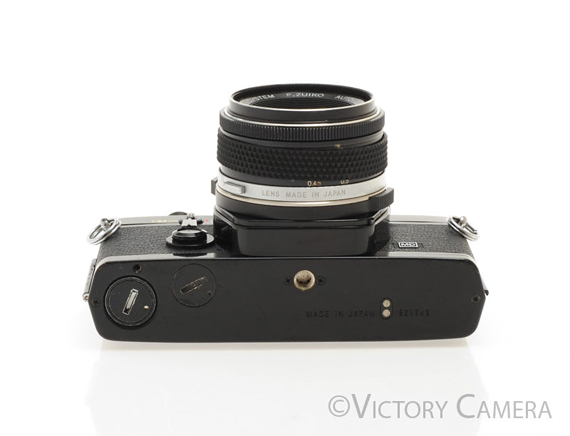 Olympus OM-2N Black 35mm SLR Film Camera w/ 50mm F1.8 Lens [EXC] - Victory Camera