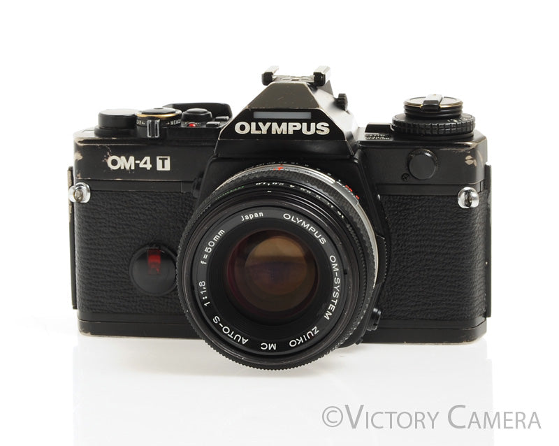 Olympus OM-4T Titanium 35mm Film Camera w/ 50mm f1.8 Lens -New Seals-
