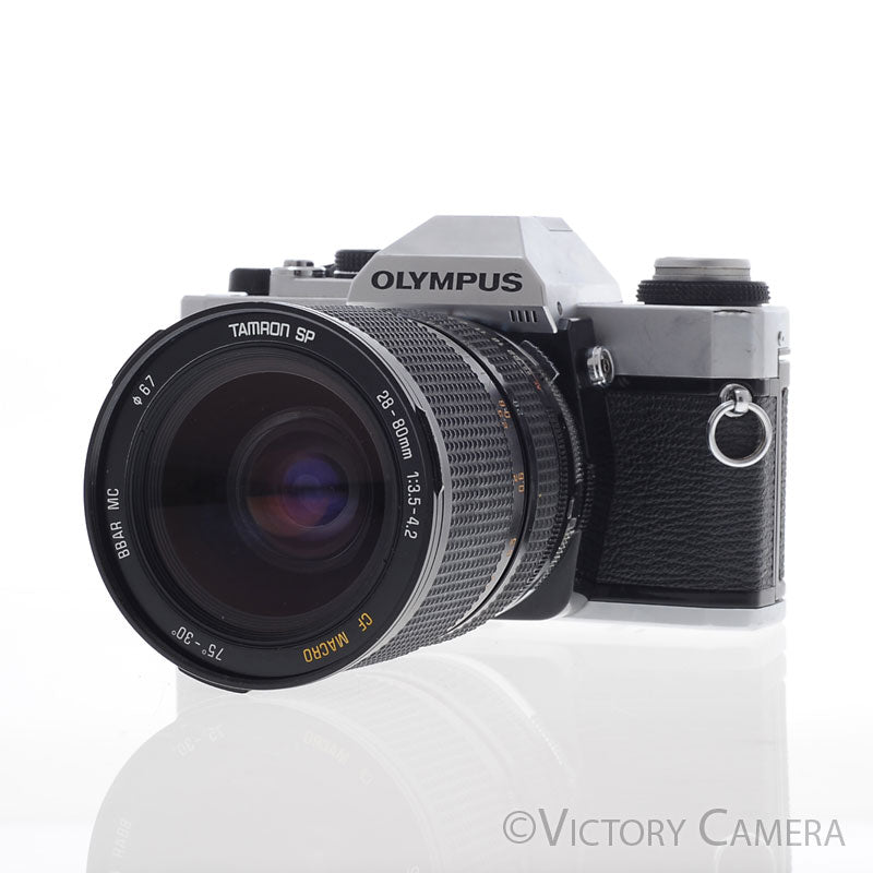 Olympus OMG OM-G Chrome Film Camera w/ 28-80mm Zoom Lens [EXC] - Victory Camera