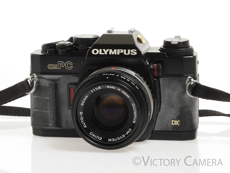 Olympus OM-PC OMPC Black 35mm Film Camera w/ Zuiko 50mm f1.8 Lens [EXC] - Victory Camera