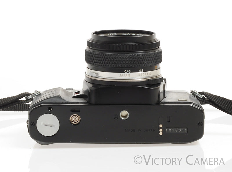 Olympus OM-PC OMPC Black 35mm Film Camera w/ Zuiko 50mm f1.8 Lens [EXC] - Victory Camera