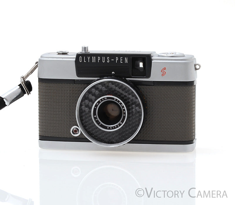 Olympus PEN EES Half Frame 35mm Camera w/ 30mm f2.8 Lens -Cool- [EXC] - Victory Camera
