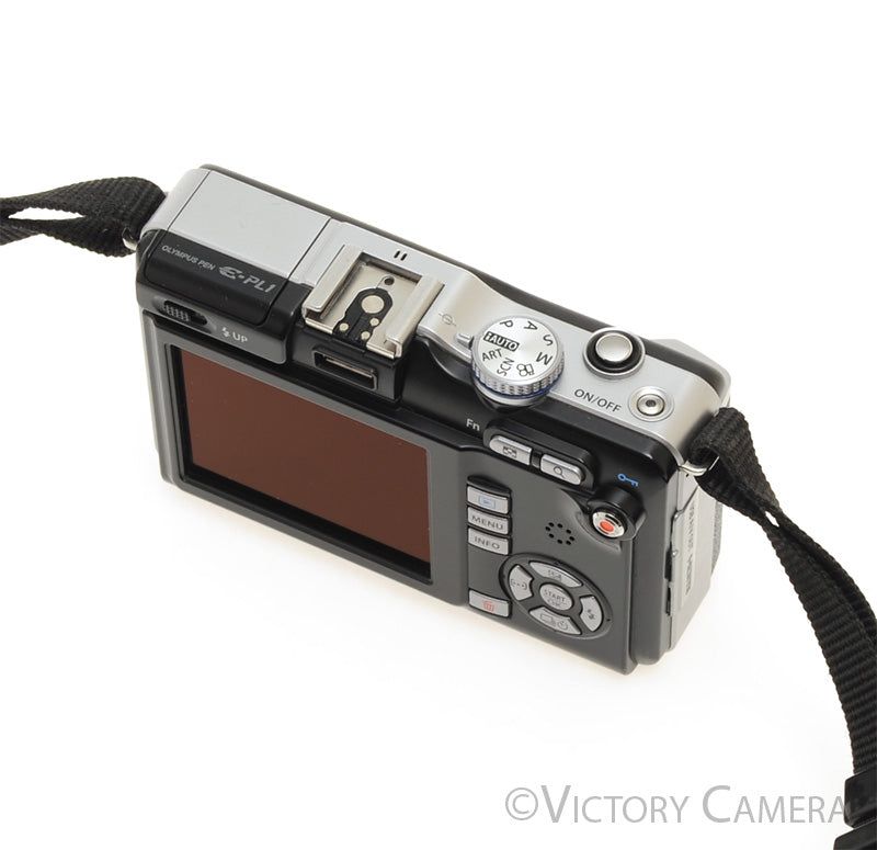 Olympus E-PL1 12.3MP Mirrorless Micro 4/3 Camera -Marks on LCD- [BAR] - Victory Camera