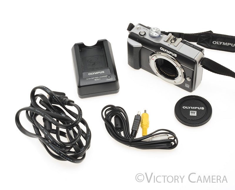 Olympus E-PL1 12.3MP Mirrorless Micro 4/3 Camera -Marks on LCD- [BAR] - Victory Camera