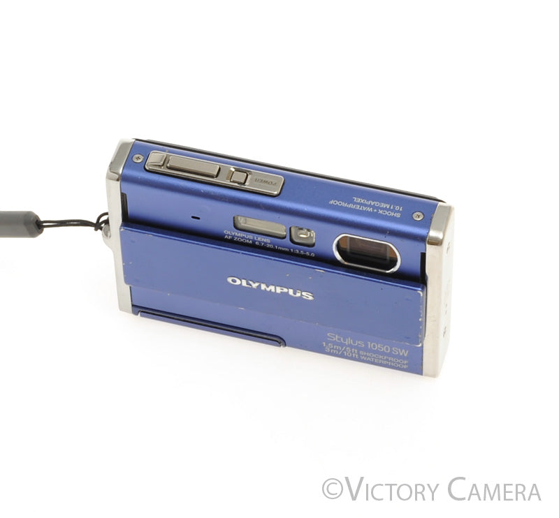 Olympus Stylus 1050 SW Blue Digital Point and Shoot Camera [EXC-] - Victory Camera