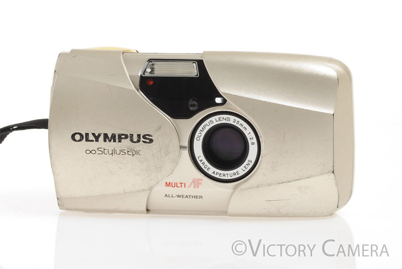 Olympus Stylus Epic 35mm F2.8 Point &amp; Shoot Film Camera -Tested &amp; Working- - Victory Camera