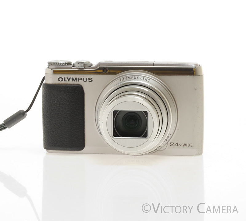 Olympus Stylus SH-50 Silver 16MP Digital Point and Shoot Camera [EXC] - Victory Camera
