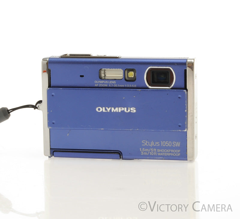 Olympus Stylus 1050 SW Blue Digital Point and Shoot Camera [EXC-] - Victory Camera