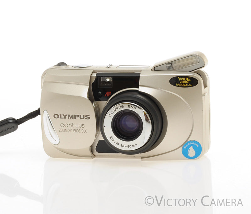 Olympus Stylus Zoom Wide 80 DLX 35mm Point & Shoot Film Camera 28-80mm [EXC] - Victory Camera