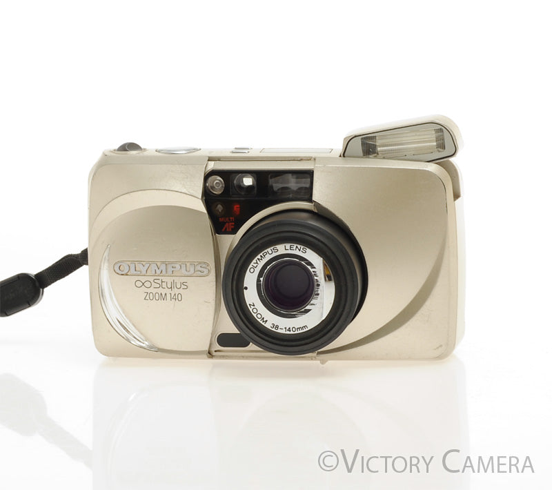 Olympus Stylus Zoom 140 38-140mm All Weather 35mm Point &amp; Shoot Camera [EXC] - Victory Camera