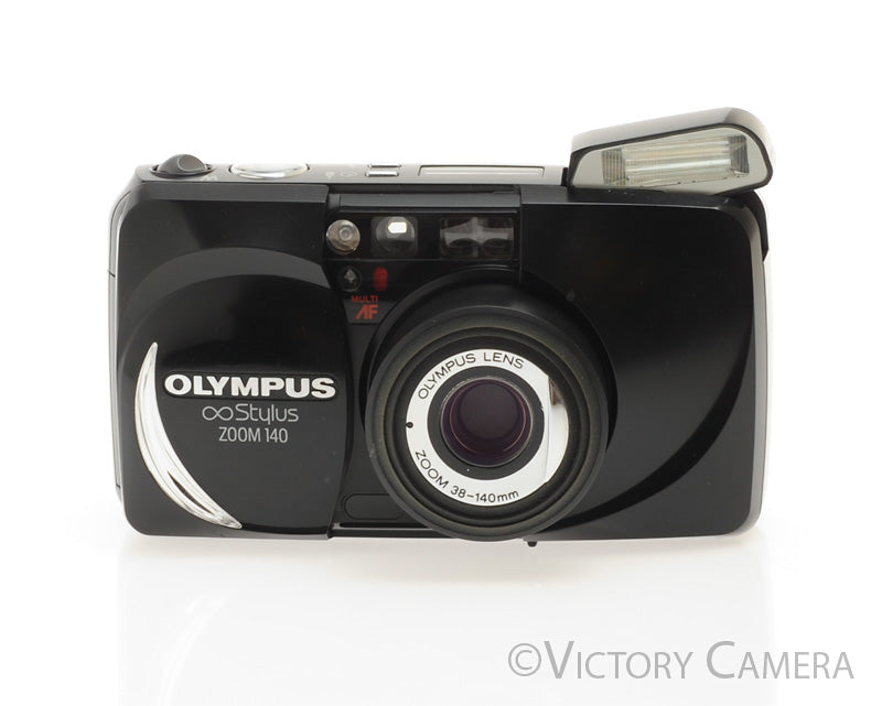 Olympus Stylus Zoom 140 38-140mm Black 35mm Point &amp; Shoot Camera [EXC+]