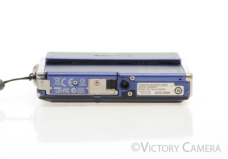 Olympus Stylus 1050 SW Blue Digital Point and Shoot Camera [EXC-] - Victory Camera