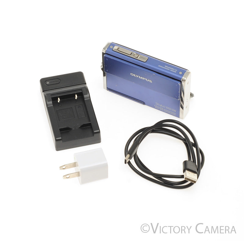 Olympus Stylus 1050 SW Blue Digital Point and Shoot Camera [EXC-] - Victory Camera