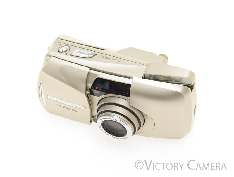 thumbnail image 2 of Olympus MJU II Stylus Zoom 105 35mm Film Camera – Tested, Working, Silver 2 of 4