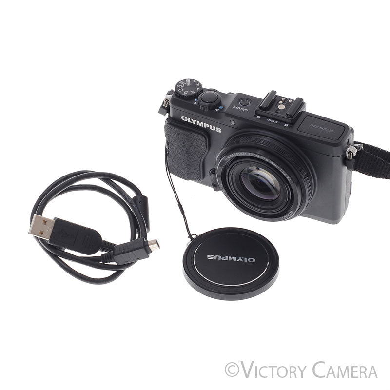 Olympus Stylus XZ-2 Black 12MP Digital Point & Shoot Camera [EXC+] - Victory Camera