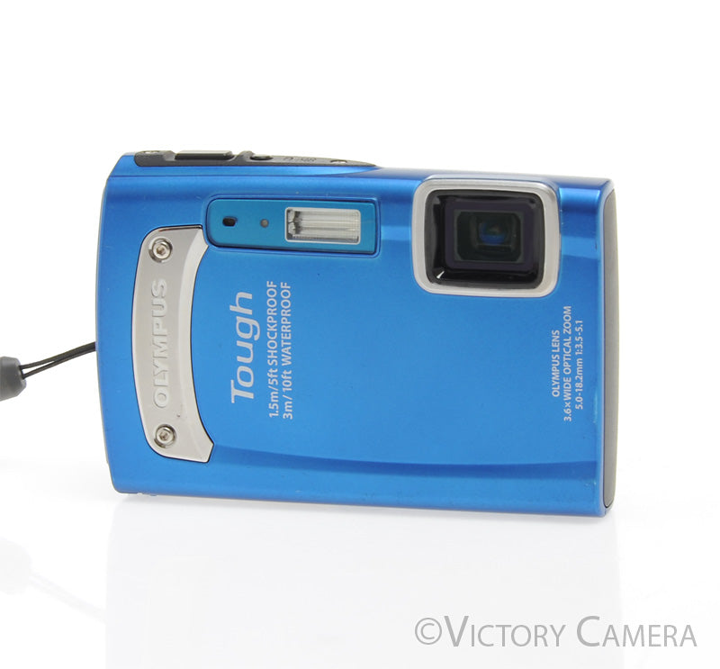 Olympus Tough TG-310 14MP Blue Digital Point & Shoot Camera [EXC+] - Victory Camera