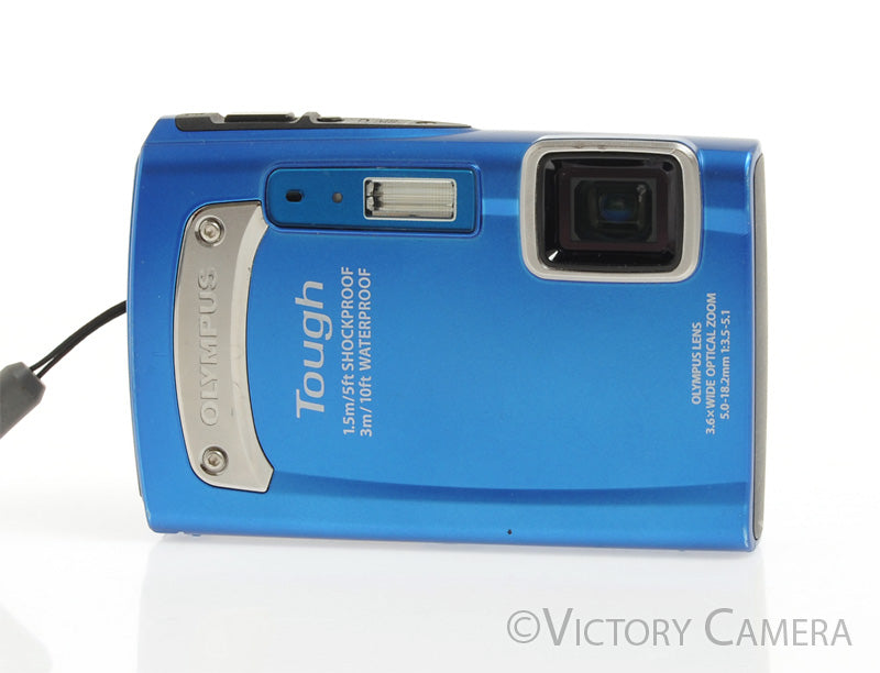 Olympus Tough TG-310 14MP Blue Digital Point &amp; Shoot Camera  [EXC+] - Victory Camera