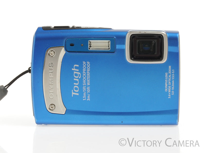 Olympus Tough TG-310 14MP Blue Digital Point &amp; Shoot Camera  [EXC+] - Victory Camera