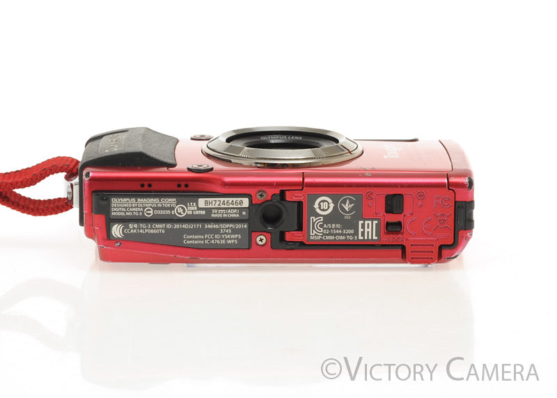 Olympus Stylus TG-3 Red 16MP Waterproof Shockproof Digital Camera [EXC-] - Victory Camera