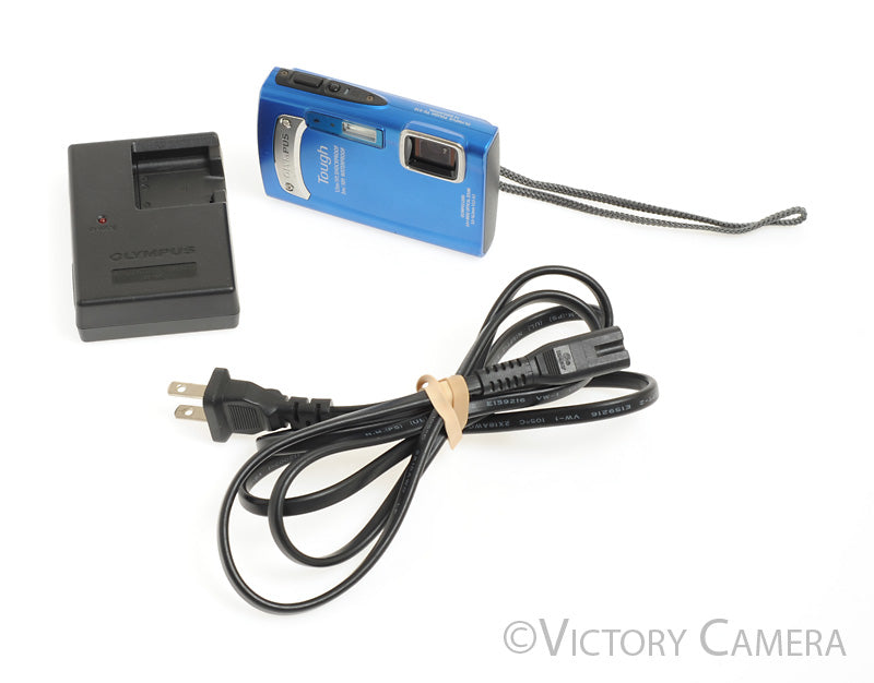 Olympus Tough TG-310 14MP Blue Digital Point &amp; Shoot Camera  [EXC+] - Victory Camera