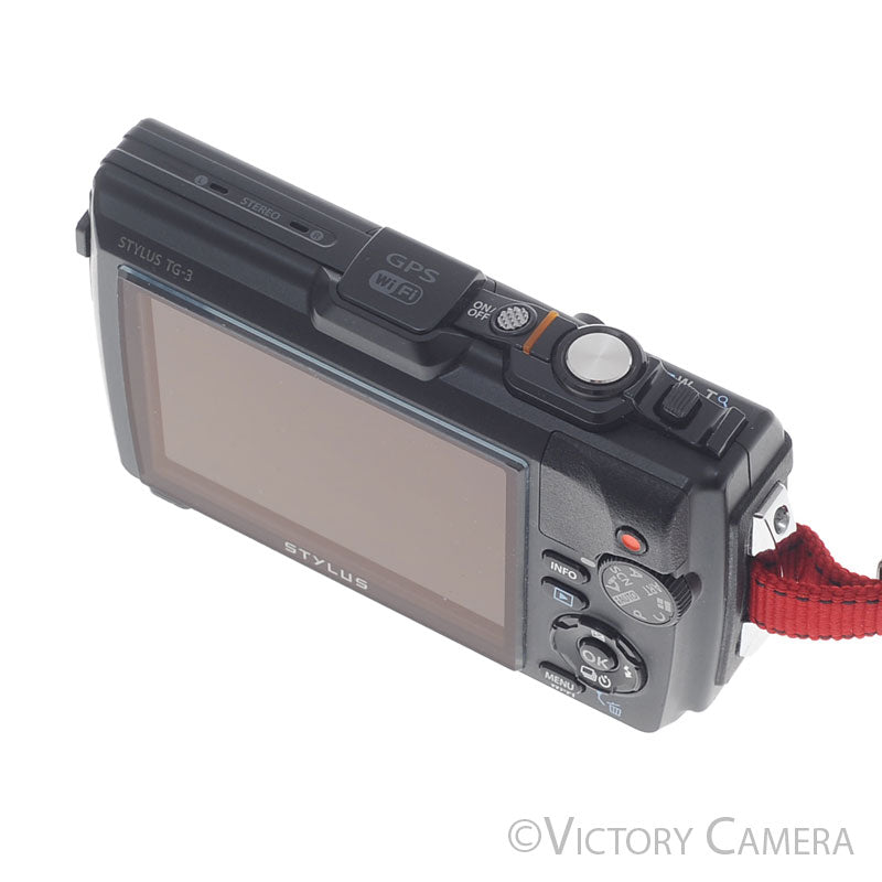 Olympus Stylus TG-3 Black 16MP Waterproof Shockproof Digital Camera [EXC] - Victory Camera