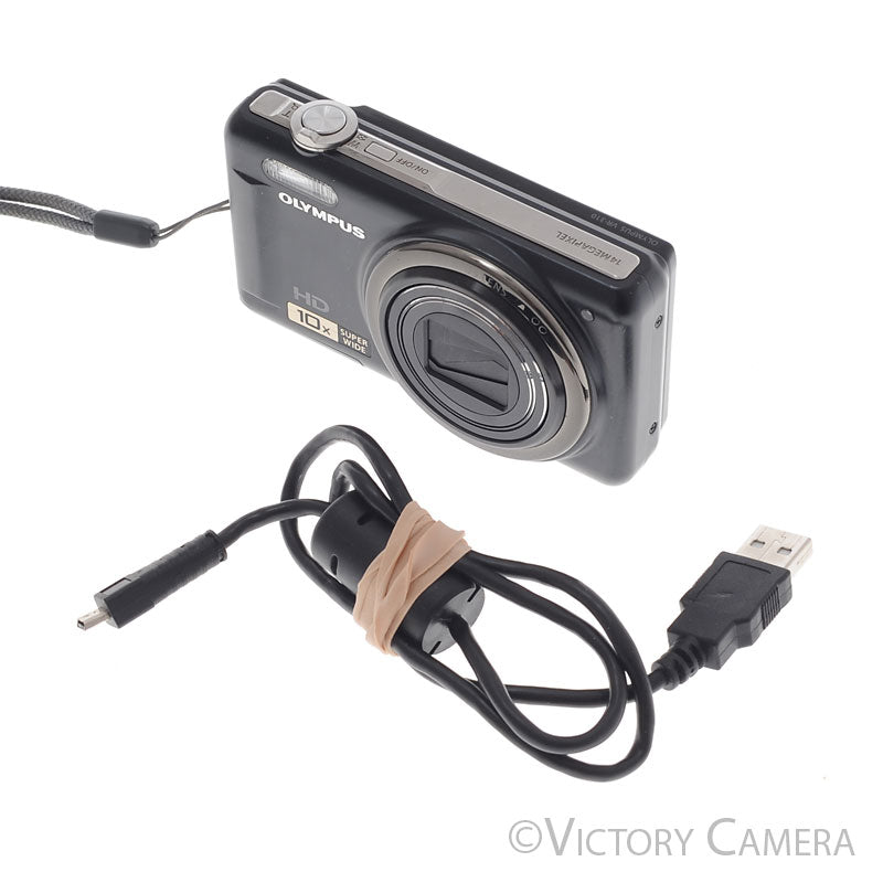 Olympus VR-310 14MP Black Digital Point & Shoot Camera [EXC-] - Victory Camera